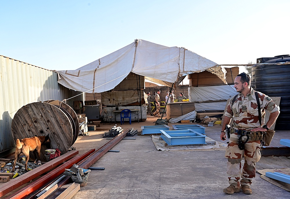 U.S. EOD, French K-9 train to enhance security and stability in Africa