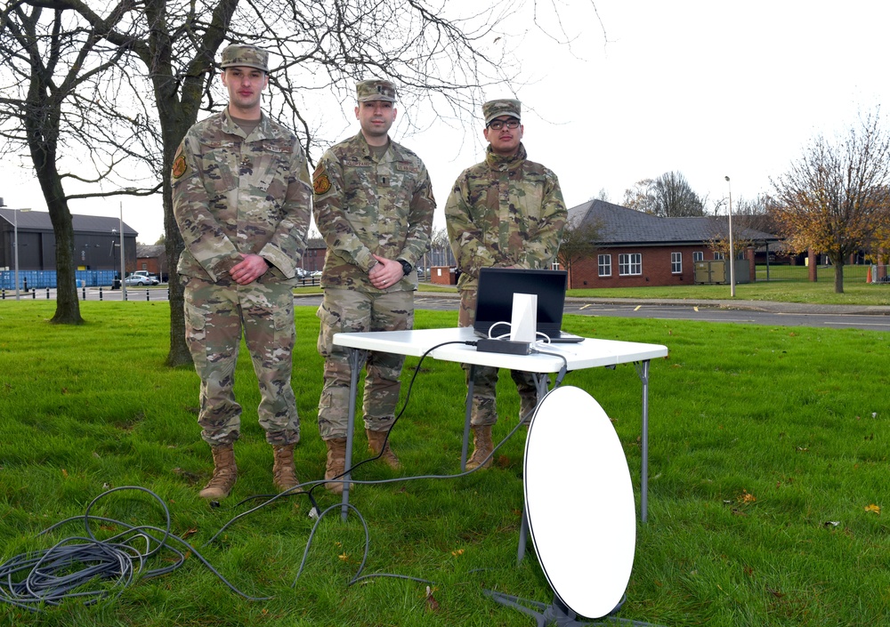 100th CS uses mobile satellite communications systems to provide vital support to RAF Fairford exercise