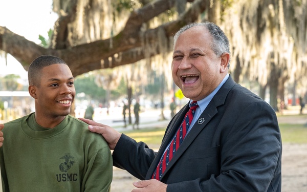 SECNAV visits MCRD Parris Island