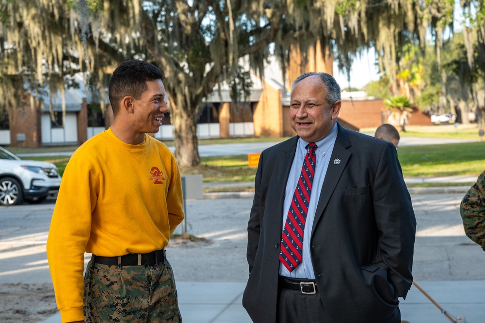 SECNAV visits MCRD Parris Island