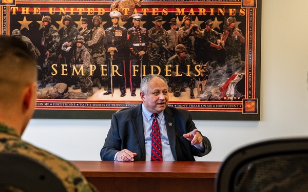 SECNAV visits MCRD Parris Island