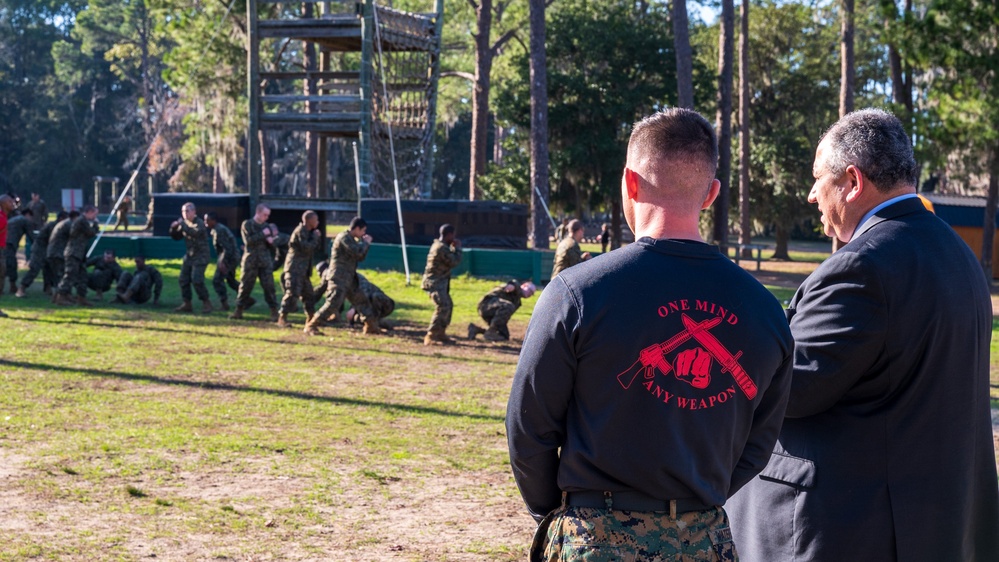 SECNAV visits MCRD Parris Island