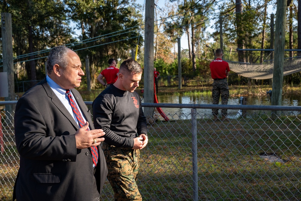 SECNAV visits MCRD Parris Island