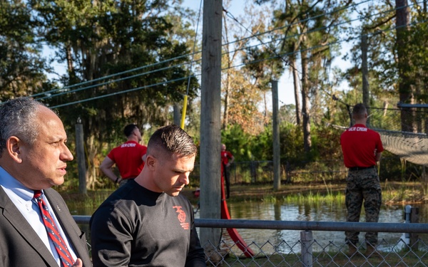 SECNAV visits MCRD Parris Island