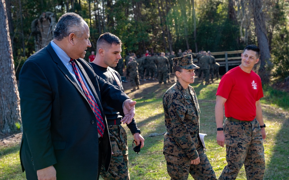 SECNAV visits MCRD Parris Island