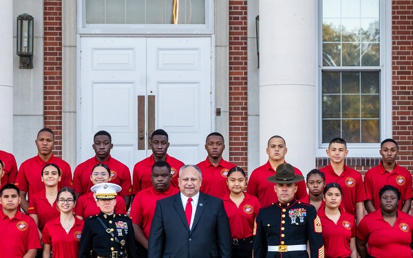 SECNAV visits MCRD Parris Island