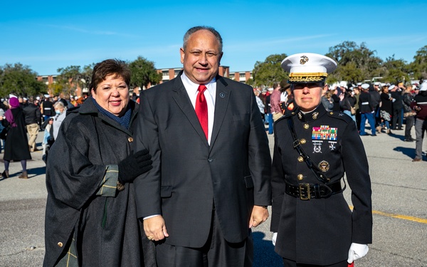 SECNAV visits MCRD Parris Island