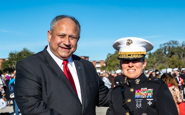 SECNAV visits MCRD Parris Island
