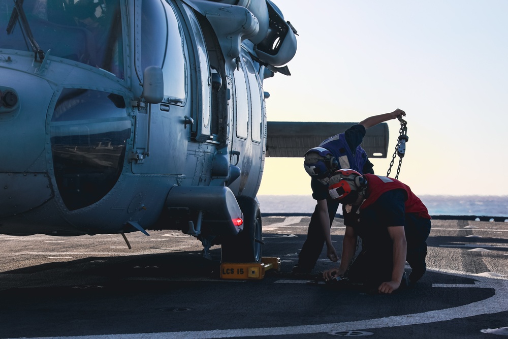 HSC 28 Sea Hawk Helicopter Flight Ops