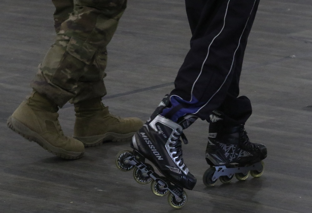 Afghan Evacuees Roller Skate
