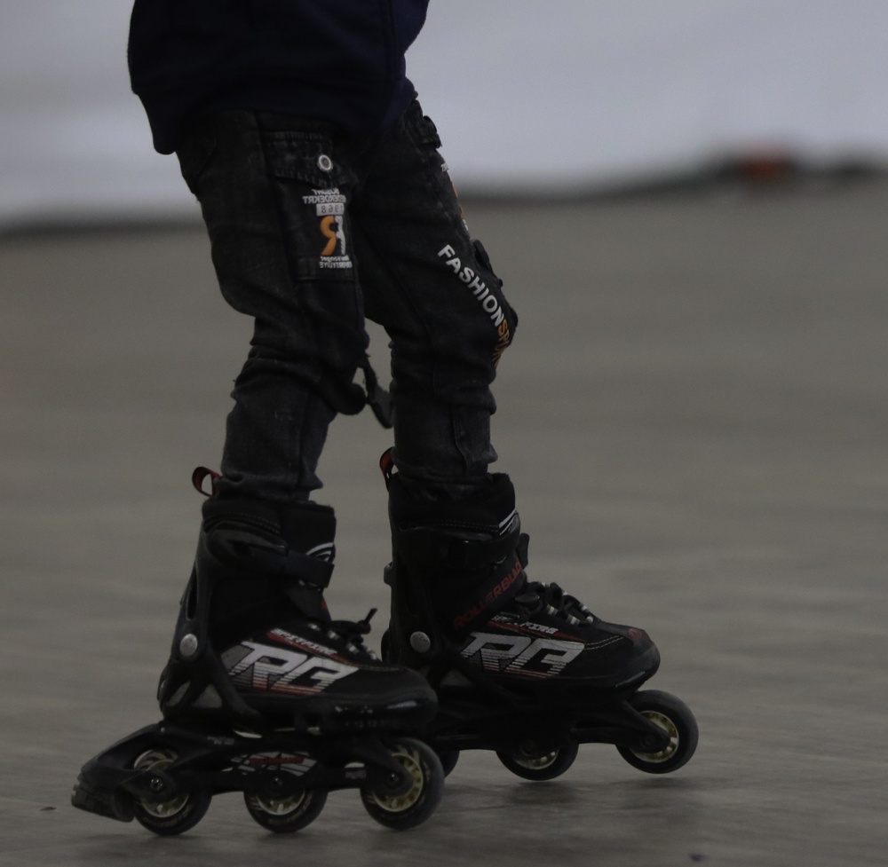 Afghan Evacuees Roller Skate