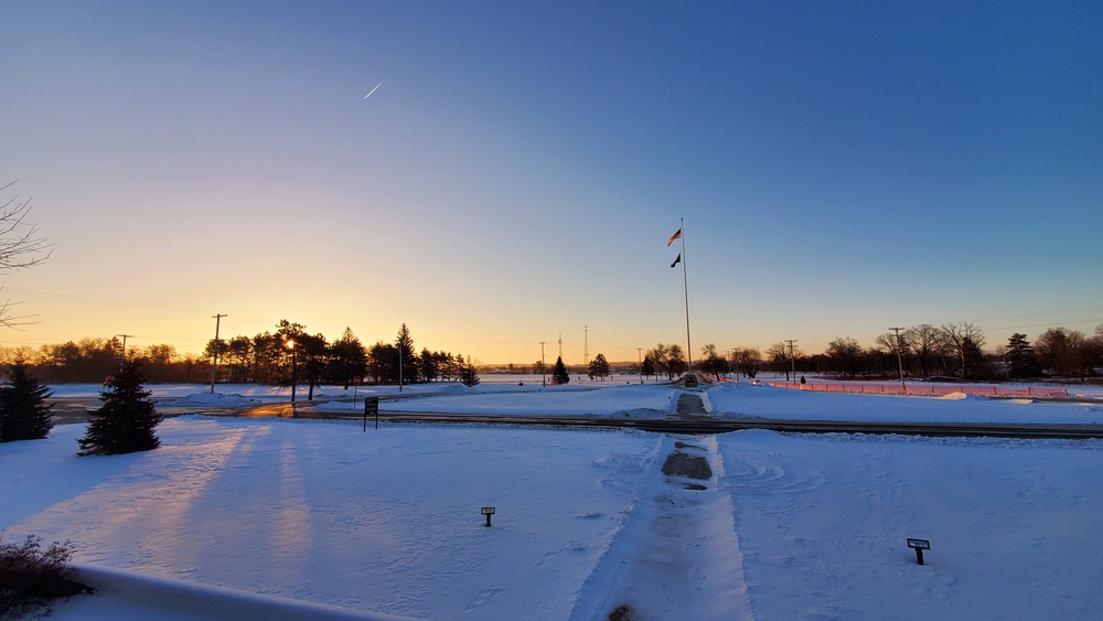 Subzero Sunrise at Fort McCoy