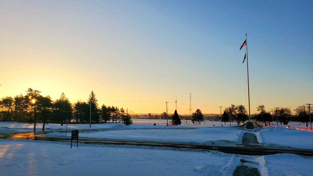 Subzero Sunrise at Fort McCoy