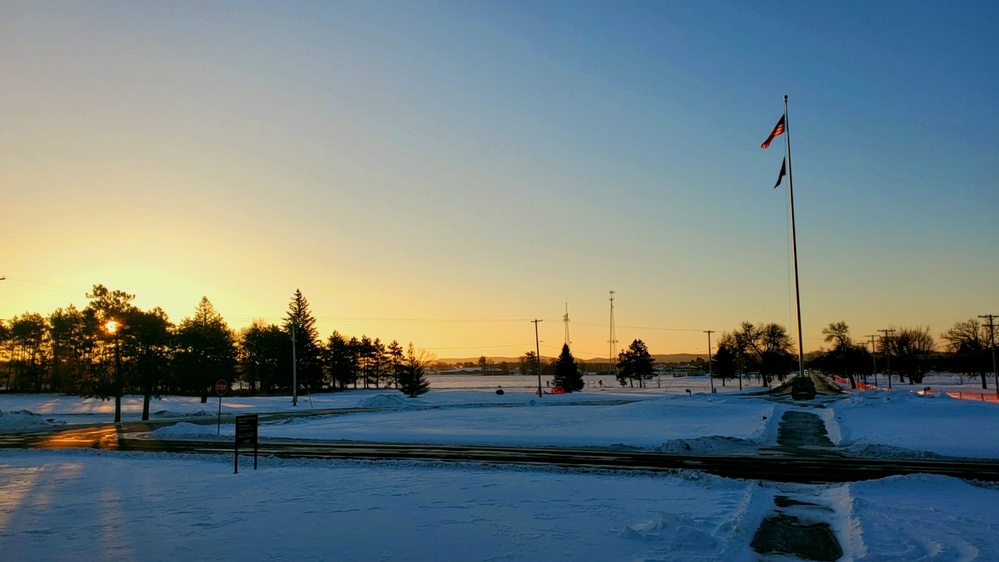 Subzero Sunrise at Fort McCoy