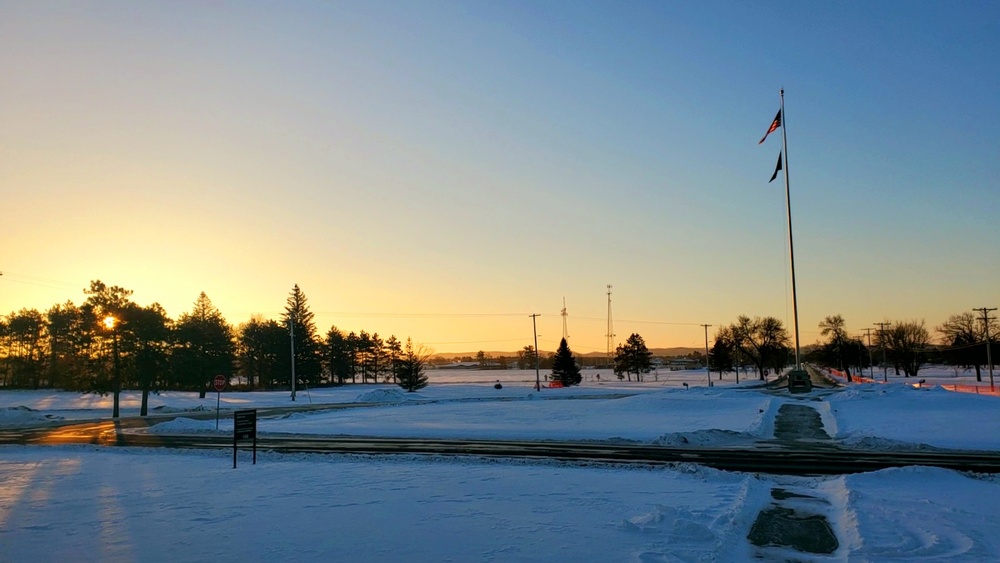 Subzero Sunrise at Fort McCoy