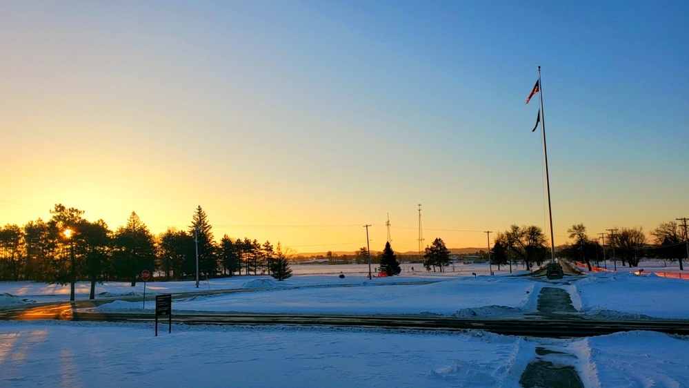 Subzero Sunrise at Fort McCoy