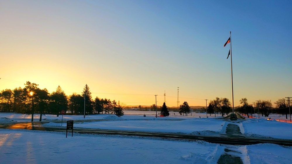Subzero Sunrise at Fort McCoy
