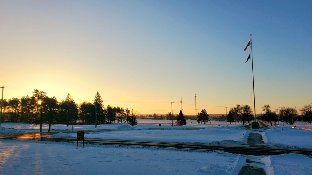 Subzero Sunrise at Fort McCoy
