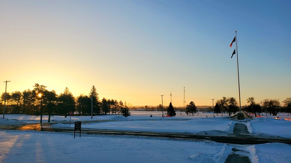 Subzero Sunrise at Fort McCoy