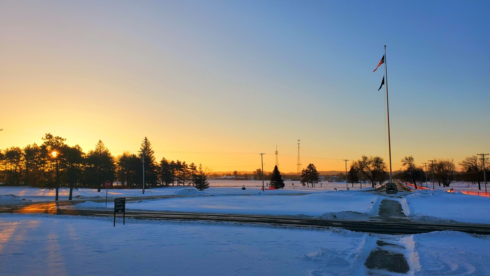 Subzero Sunrise at Fort McCoy