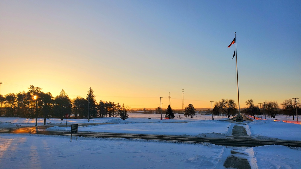 Subzero Sunrise at Fort McCoy