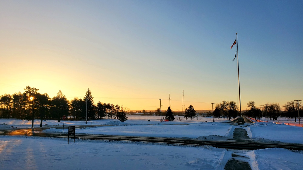 Subzero Sunrise at Fort McCoy