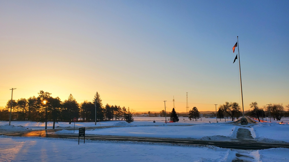 Subzero Sunrise at Fort McCoy