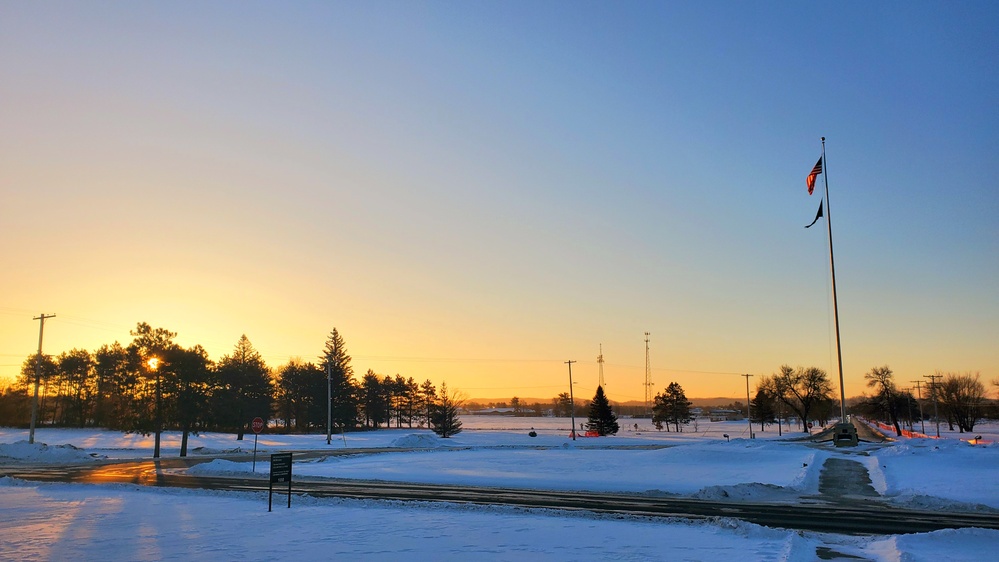 Subzero Sunrise at Fort McCoy