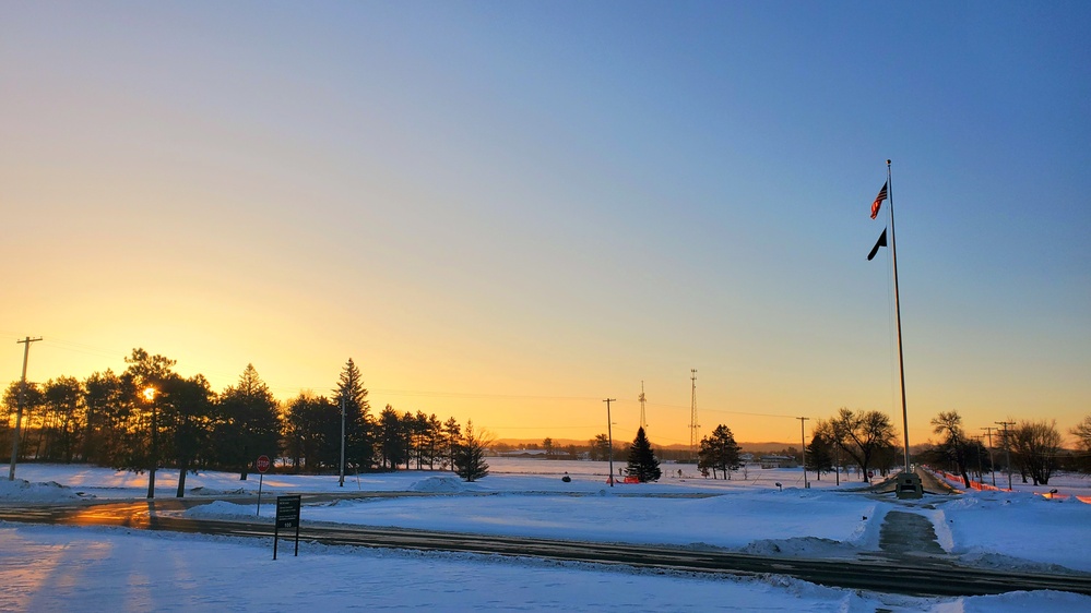 Subzero Sunrise at Fort McCoy