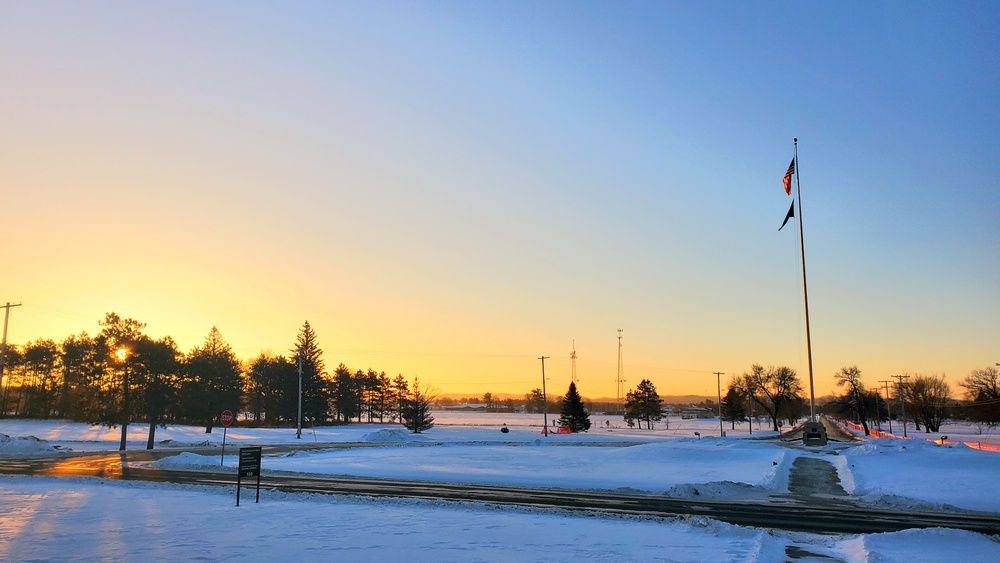 Subzero Sunrise at Fort McCoy