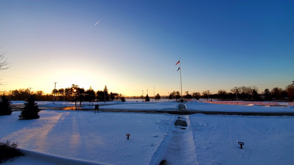 Subzero Sunrise at Fort McCoy