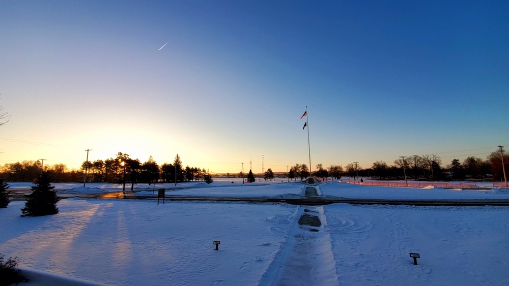 Subzero Sunrise at Fort McCoy