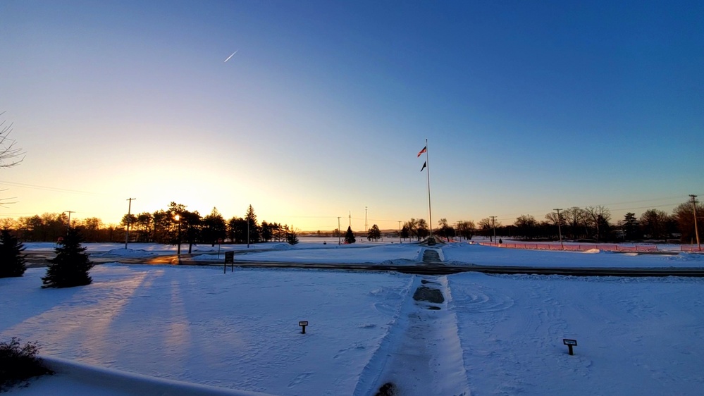 Subzero Sunrise at Fort McCoy