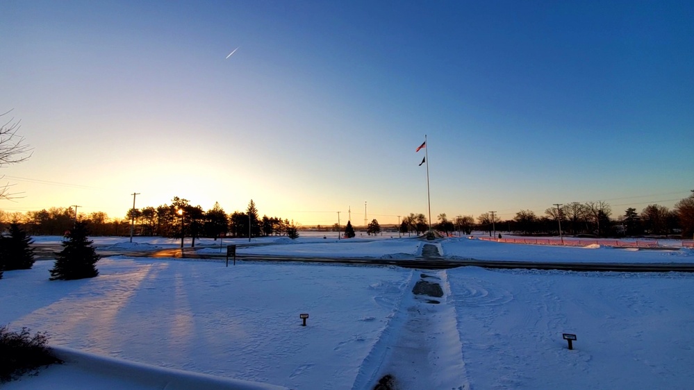 Subzero Sunrise at Fort McCoy