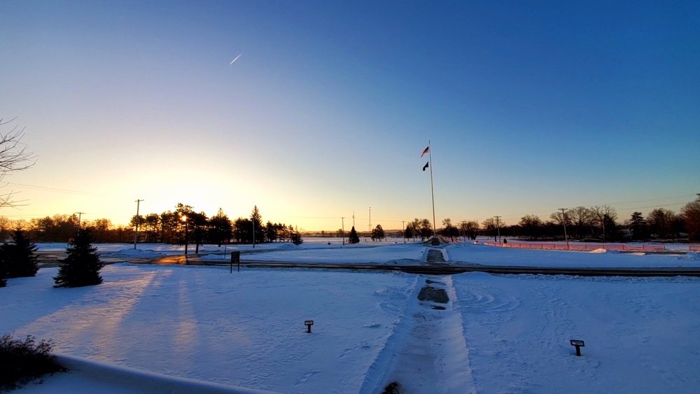 Subzero Sunrise at Fort McCoy