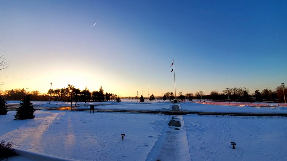 Subzero Sunrise at Fort McCoy