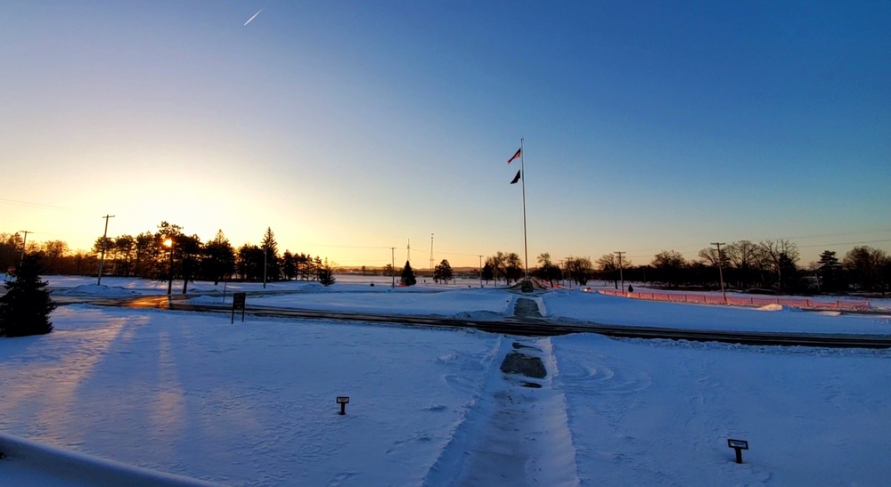 Subzero Sunrise at Fort McCoy