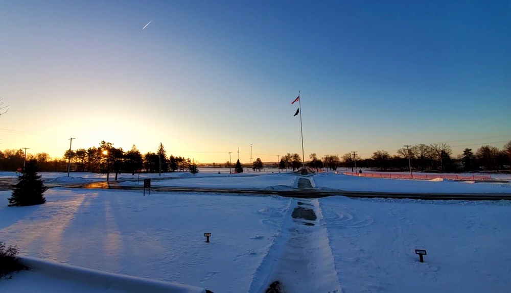 Subzero Sunrise at Fort McCoy
