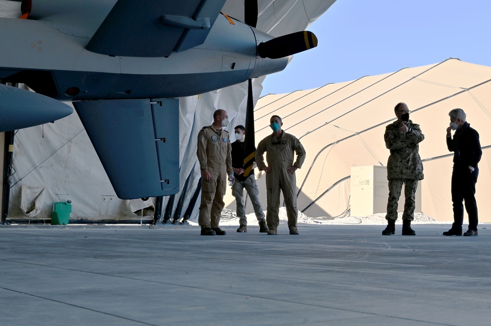 332d Air Expeditionary Wing hosts German distinguished guests for aircraft tour