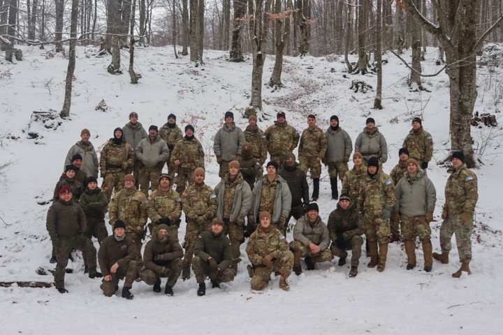 KFOR RC-E Polish Troops Host SERE Training for U.S. Army Counterparts