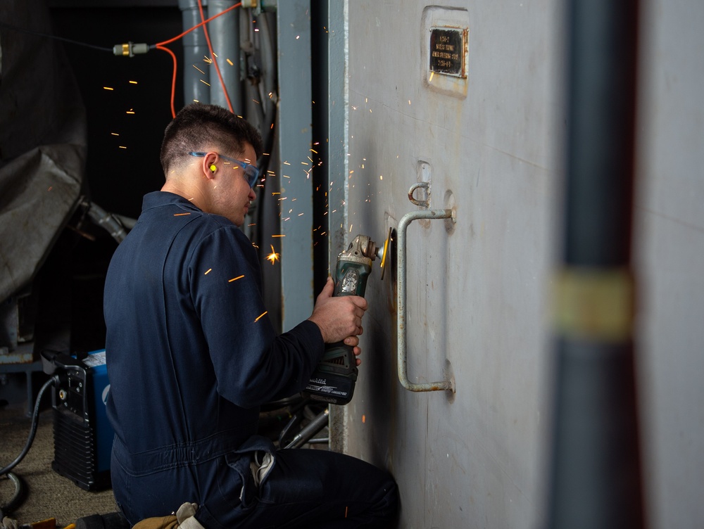 The Harry S. Truman Carrier Strike Group is on a scheduled deployment in the U.S. Sixth Fleet area of operations in support of naval operations to maintain maritime stability and security.