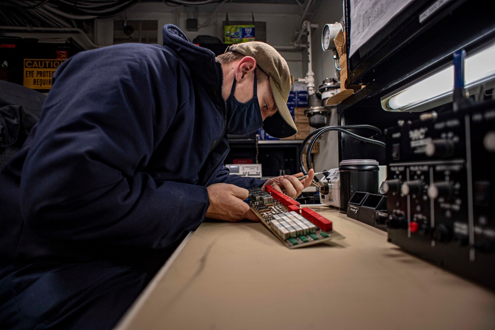 The Harry S. Truman Carrier Strike Group is on a scheduled deployment in the U.S. Sixth Fleet area of operations in support of naval operations to maintain maritime stability and security.