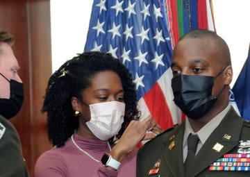 Promotion for Lt. Col. Kinard Egleton