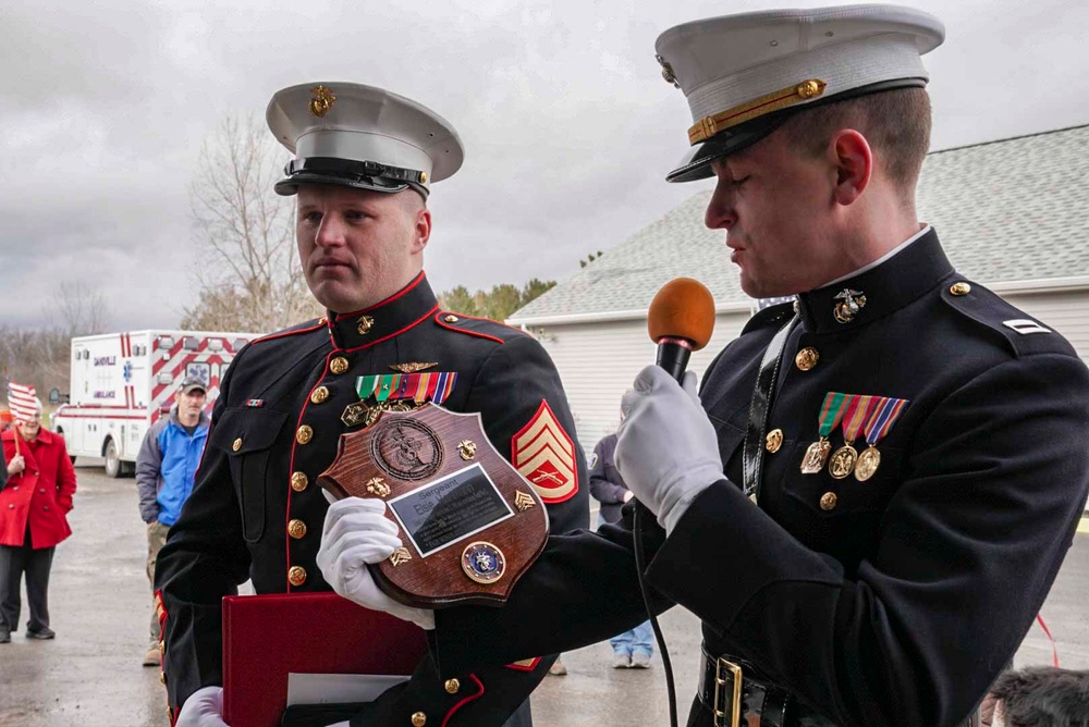 Albany Marines celebrate Sgt. Elsie Hartmann’s 100th birthday