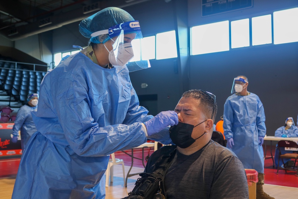 Puerto Rico National Guard support COVID-19 testing