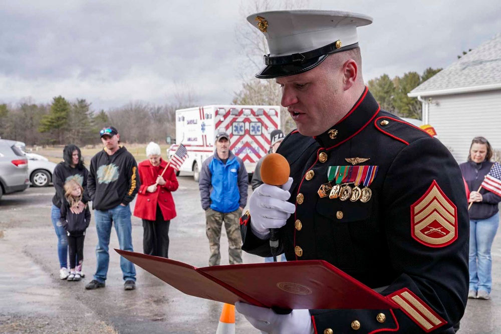 Albany Marines celebrate Sgt. Elsie Hartmann’s 100th birthday