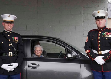 Albany Marines celebrate Sgt. Elsie Hartmann’s 100th birthday