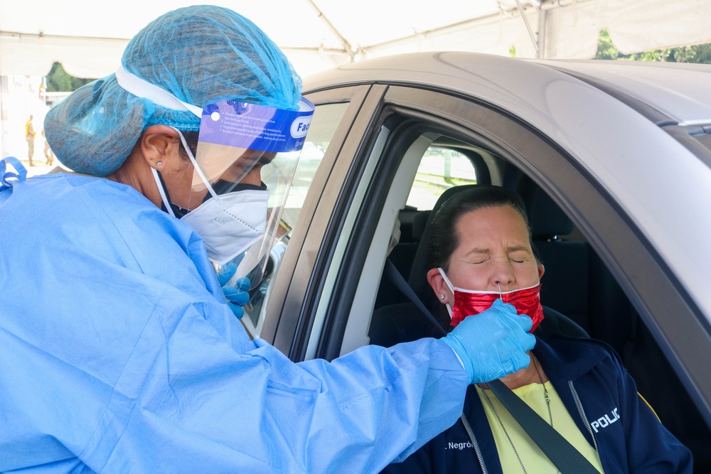 Puerto Rico National Guard support COVID-19 testing