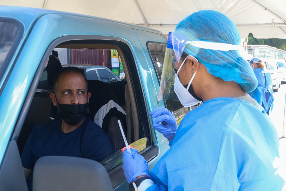 Puerto Rico National Guard support COVID-19 testing