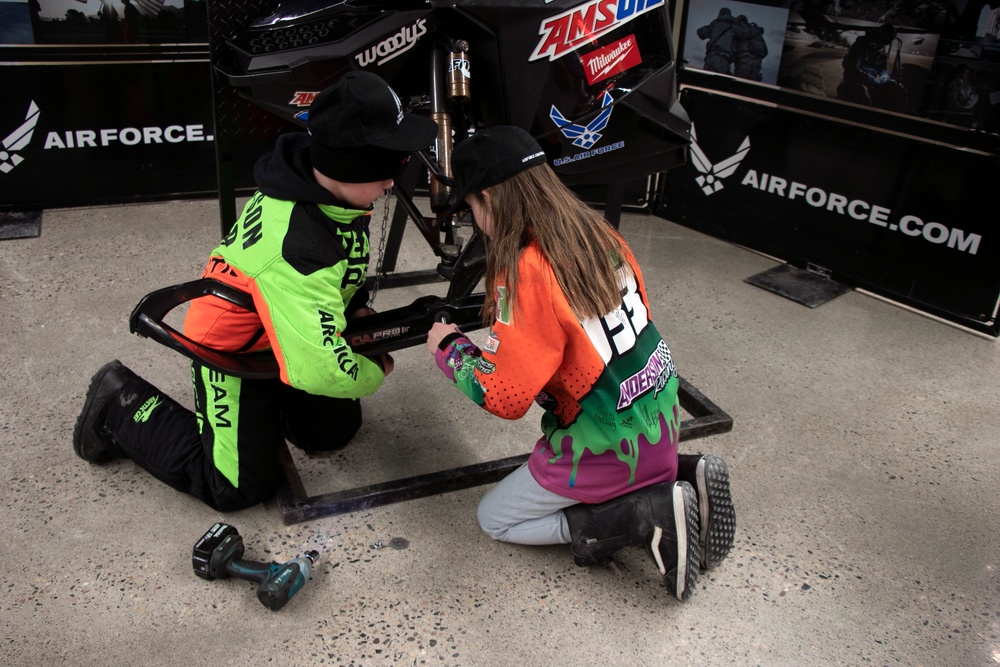 U.S. Air Force at SnoCross series in Shakopee, Minnesota.